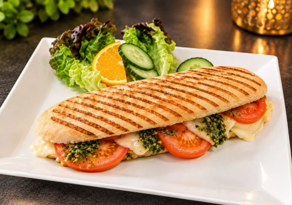 Afbeeldingen van Panini Mozz/pesto/tomaat